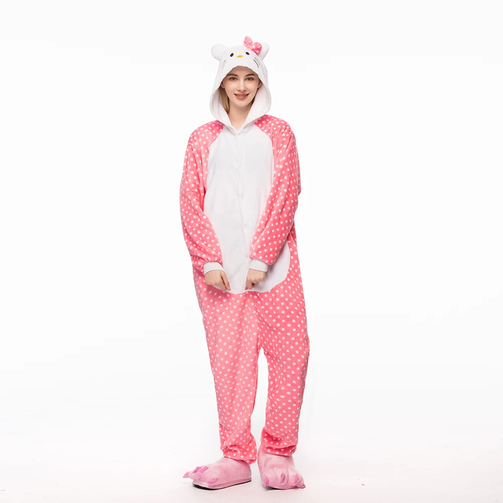 2019 Adults Animal Pajamas Set Cat Cartoon Kigurumi Women Men Winter Unisex Pink Flannel Pajamas Sleepwear plus size 
2019 Adults Animal Pajamas Set Cat Cartoon Kigurumi Women Men Winter Unisex Pink Flannel Pajamas Sleepwear plus size