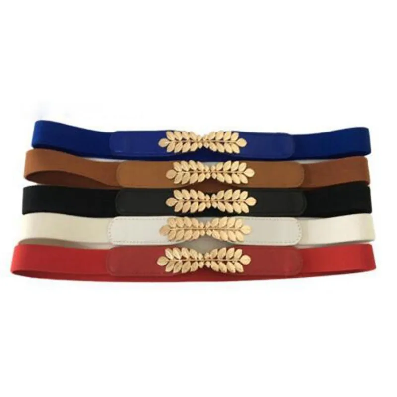 1pcs Metal Leaf Elastic Stretch Buckle Waist Belt Womens Dress Waistband Fashion Clothing Accessories ZLL9010
1pcs Metal Leaf Elastic Stretch Buckle Waist Belt Womens Dress Waistband Fashion Clothing Accessories ZLL9010