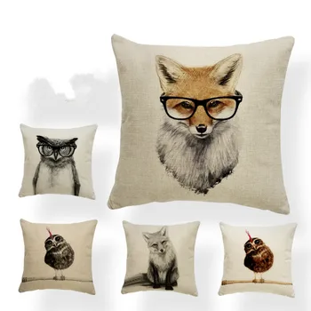 Owl Fox Hand Painted Animal Pillow Case Vintage Headboard Decorating Throw Pillow Rectangle Square Cotton Custom
Owl Fox Hand Painted Animal Pillow Case Vintage Headboard Decorating Throw Pillow Rectangle Square Cotton Custom