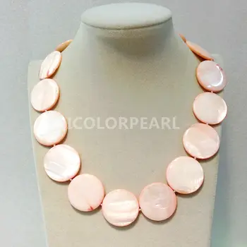 WEICOLOR Very Nice Pink 30MM Flat Round South Sea Shell Necklace.Contact For Colors!
WEICOLOR Very Nice Pink 30MM Flat Round South Sea Shell Necklace.Contact For Colors!