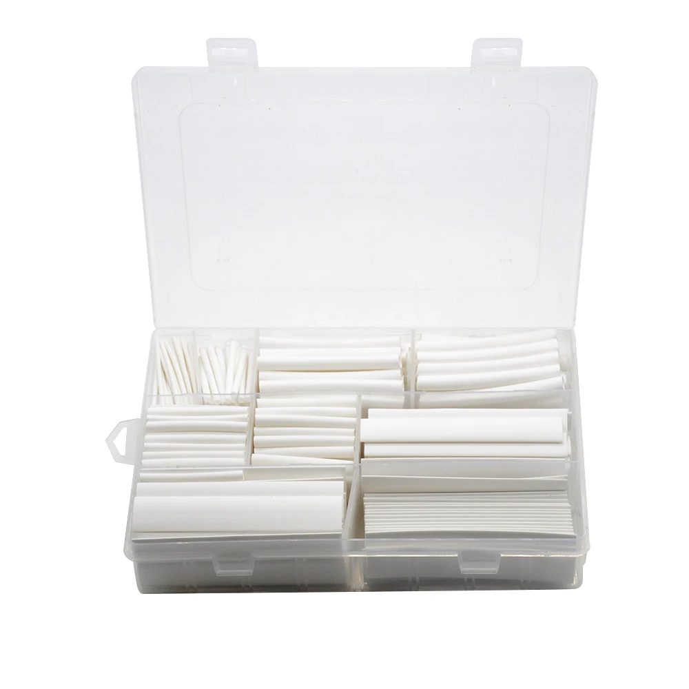 385 pcs/set White 9 Sizes Assorted 2:1 Flame-retardant Boxed Heat Shrink Tubing Kit MPa 600V
385 pcs/set White 9 Sizes Assorted 2:1 Flame-retardant Boxed Heat Shrink Tubing Kit MPa 600V