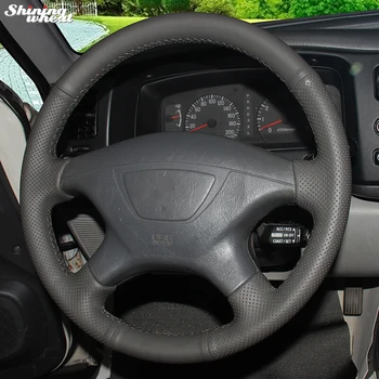 BANNIS Hand-stitched Black Leather Car Steering Wheel Cover for Mitsubishi Pajero Sport 2004
BANNIS Hand-stitched Black Leather Car Steering Wheel Cover for Mitsubishi Pajero Sport 2004