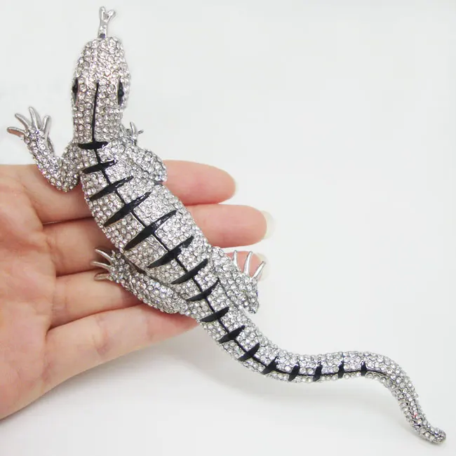 TTjewelry Luxurious 6.42" Gecko Animal Clear Rhinestone Crystal Lizard Brooch Pin Silver-Tone
TTjewelry Luxurious 6.42" Gecko Animal Clear Rhinestone Crystal Lizard Brooch Pin Silver-Tone