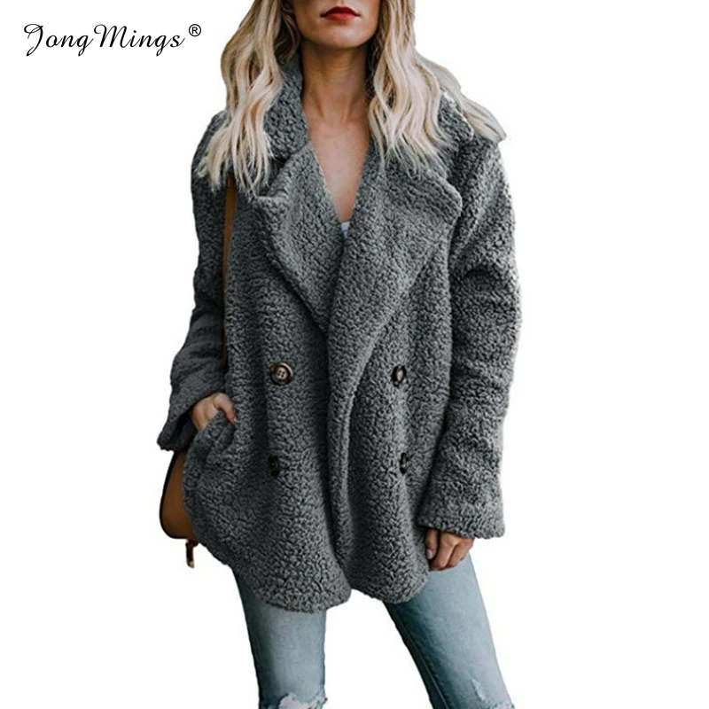 12Colors Double Breasted Faux Fur Coat Women Autumn Winter Warm Teddy Coat Soft Lady Plush Overcoat Pocket Casual Jacket Outwear
12Colors Double Breasted Faux Fur Coat Women Autumn Winter Warm Teddy Coat Soft Lady Plush Overcoat Pocket Casual Jacket Outwear