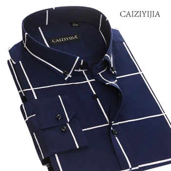 CAIZIYIJIA Size S-4XL Hot Sale Striped Patchwork Mens Shirt Long Sleeve Cotton Camisa Masculina Brand Clothing Button Down Shirt
CAIZIYIJIA Size S-4XL Hot Sale Striped Patchwork Mens Shirt Long Sleeve Cotton Camisa Masculina Brand Clothing Button Down Shirt