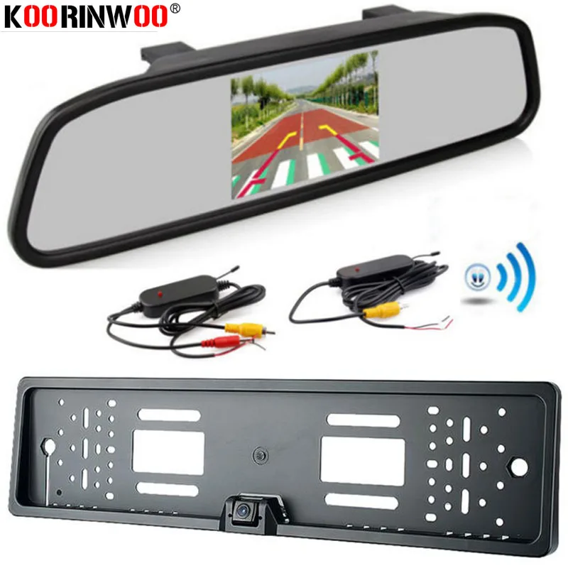 Koorinwoo EU Car Rearview Reversing Camera Parking Backup Monitor System + 4.3 inch Color LCD Car Monitor Mirror Video RCA Input
Koorinwoo EU Car Rearview Reversing Camera Parking Backup Monitor System + 4.3 inch Color LCD Car Monitor Mirror Video RCA Input