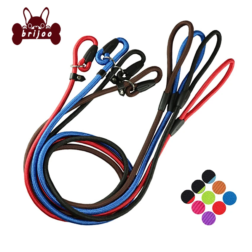 4 Colors 140cm Pet Dogs Nylon Rope Training Leash Training Walking Lead Pet Puppy Heavy Duty Rope Leashes for Small Medium Dogs