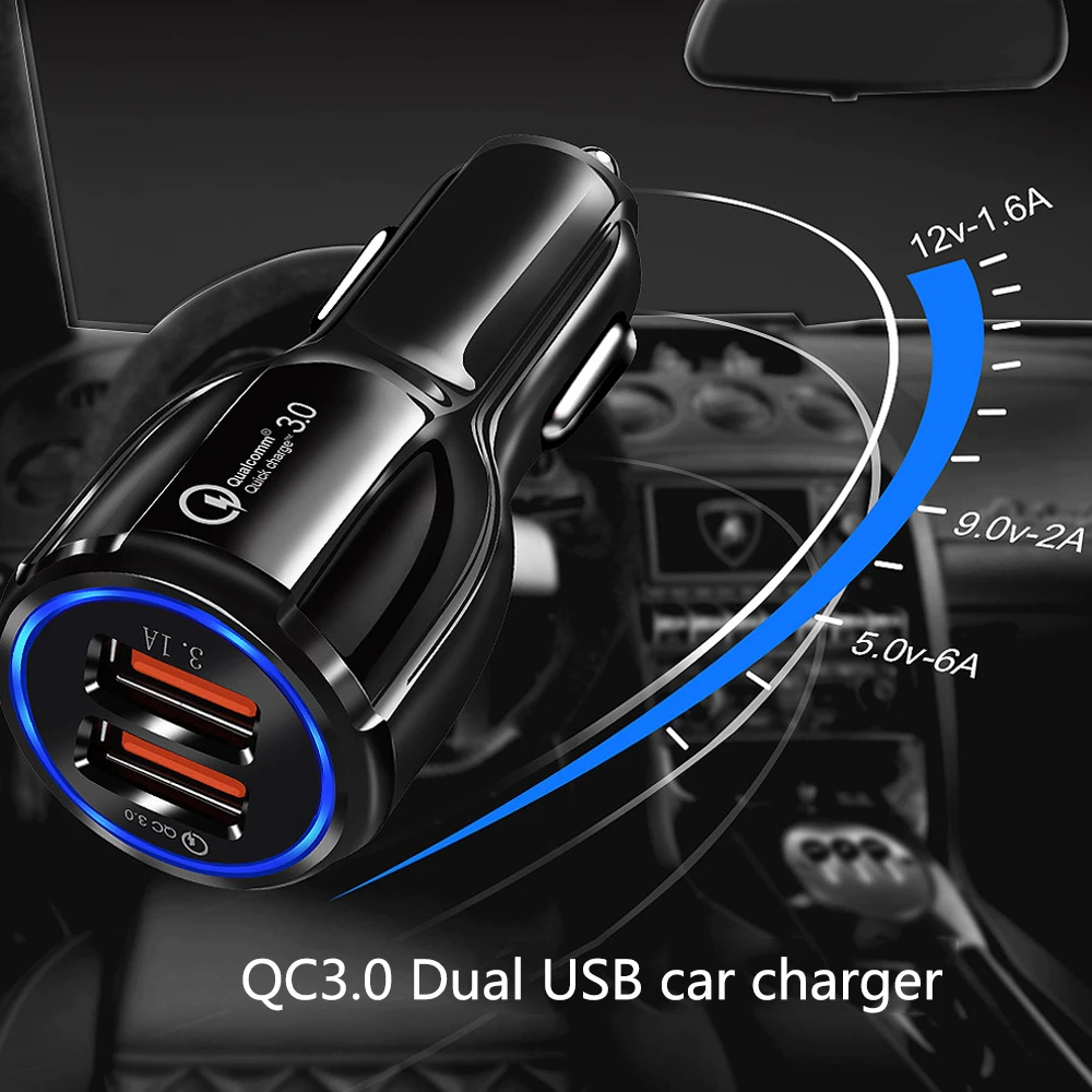 Car Charger USB Quick Charging 2.0 Mobile Phone Charger 2 Port USB Fast for For Samsung xiaomi huawei 3.0 Phone Charger
Car Charger USB Quick Charging 2.0 Mobile Phone Charger 2 Port USB Fast for For Samsung xiaomi huawei 3.0 Phone Charger