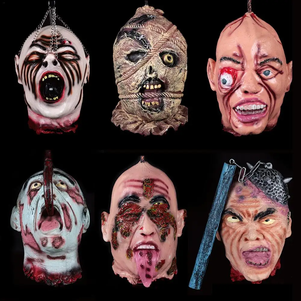 Halloween Horror Props Bloody Head Haunted House Party DIY Decoration Halloween Scary Ghost Zombie Head Hanging Decoration
Halloween Horror Props Bloody Head Haunted House Party DIY Decoration Halloween Scary Ghost Zombie Head Hanging Decoration