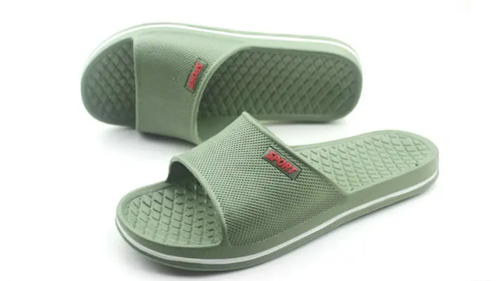 Summer Pure Color Lovers Household Disposable Bath Slippers Spa Hotel Slippers Bathroom Anti-skid Mens And Womens Soft Slide Slippers (14)