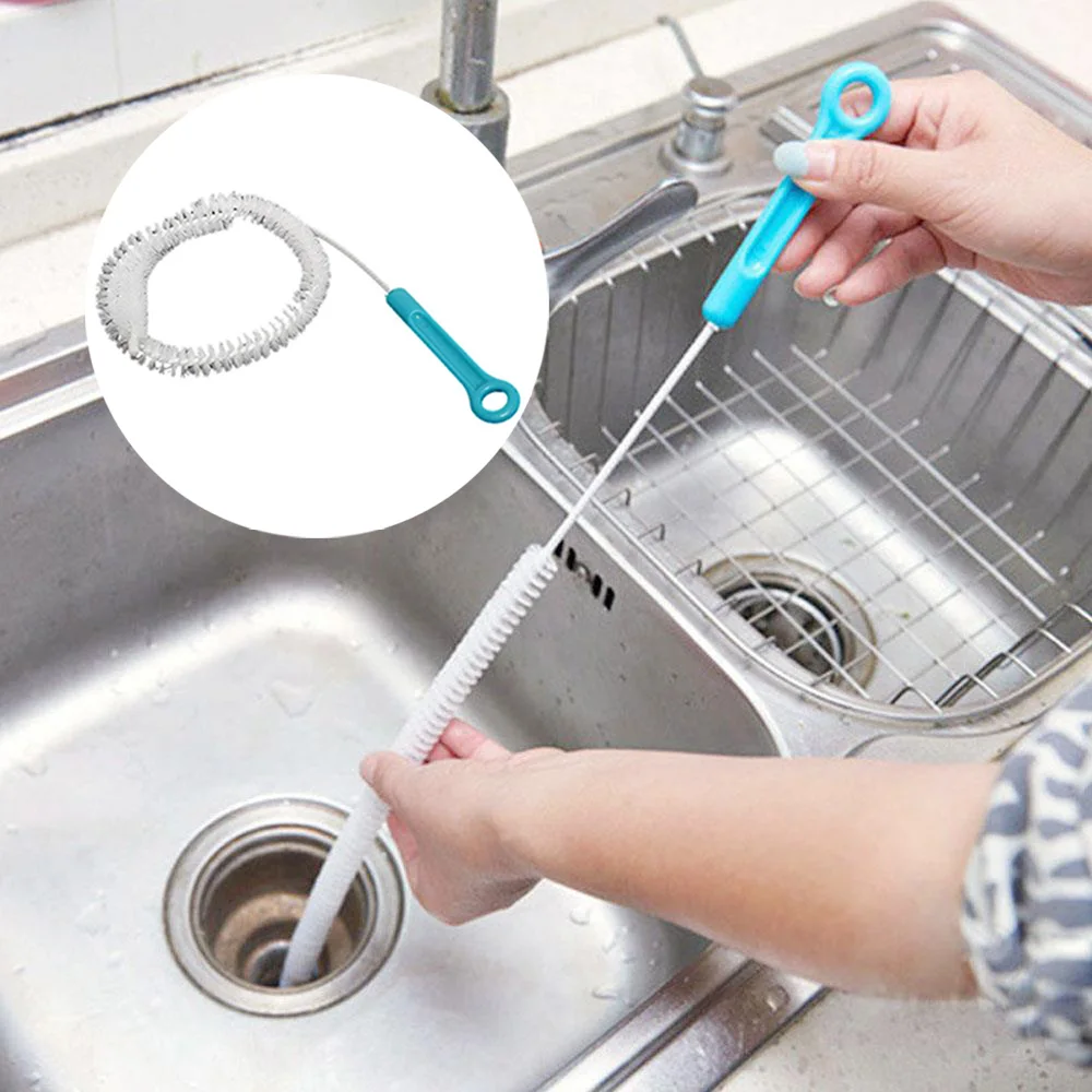 Nylon+Steel Wire Dredge Tools Sewer Pipeline Bendable Brush Cleaner for Kicthen Bathroom Pipeline Cleaning Tools Blue+White
Nylon+Steel Wire Dredge Tools Sewer Pipeline Bendable Brush Cleaner for Kicthen Bathroom Pipeline Cleaning Tools Blue+White