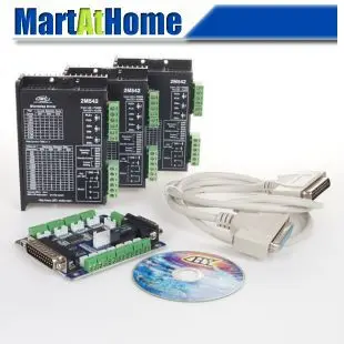 DIY 3 Axis CNC Driver Kit - Digital Stepper Driver 2DM542 24VDC 4.2A & Breakout Board for DIY CNC Router Machine
DIY 3 Axis CNC Driver Kit - Digital Stepper Driver 2DM542 24VDC 4.2A & Breakout Board for DIY CNC Router Machine