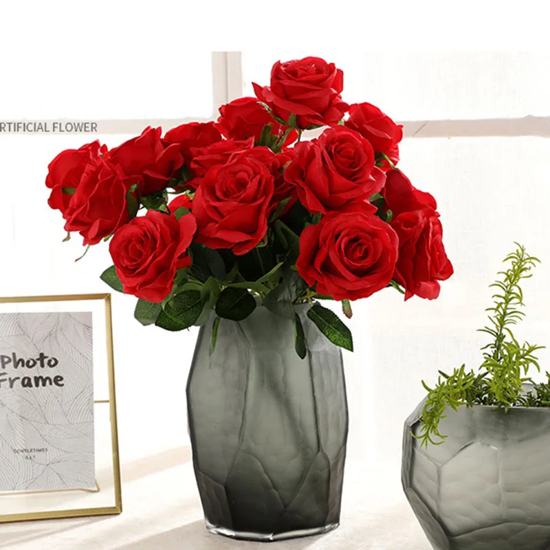 41CM New Artificial Flowers Colorful Silk Rose Flower Bride Bouquet Home Wedding Decor Scrapbooking DIY Supplies Sztuczne Kwiaty
41CM New Artificial Flowers Colorful Silk Rose Flower Bride Bouquet Home Wedding Decor Scrapbooking DIY Supplies Sztuczne Kwiaty