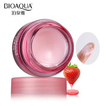 

20g BIOAQUA Strawberry Lip Sleeping Mask Exfoliator Lips Balm Moisturizer Nourish Lip Plumper Enhancer Vitamin Skin Care Cream
