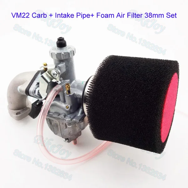 Mikuni VM22 26mm Carburetor Carb Assembly 38mm Air Filter Intake Pipe Gasket For 110cc 125cc 140cc SSR YCF BSE Pit Dirt Bike
Mikuni VM22 26mm Carburetor Carb Assembly 38mm Air Filter Intake Pipe Gasket For 110cc 125cc 140cc SSR YCF BSE Pit Dirt Bike