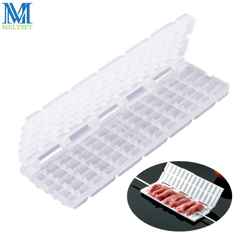 Meltset Barbecue Meat String Device Time Saving BBQ Meat Skewer Machine Pork Beef Kebab Maker Rapid Wear Meat BBQ Tools
Meltset Barbecue Meat String Device Time Saving BBQ Meat Skewer Machine Pork Beef Kebab Maker Rapid Wear Meat BBQ Tools