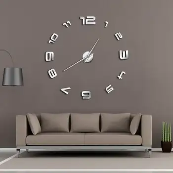 3D Arabic Numerals Big Wall Clock Modern Design Large Frameless Wall Watch Decorative Clock Mirror Effect Living Room Wall Decor
3D Arabic Numerals Big Wall Clock Modern Design Large Frameless Wall Watch Decorative Clock Mirror Effect Living Room Wall Decor
