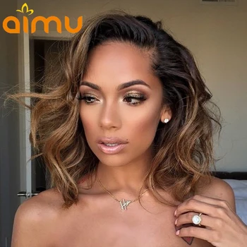 Side Part Ombre Lace Front Wig With Baby Hair Loose Wave 13x6 Pre Plucked Short Bob Human Hair Wig For Black Women 180 Density
Side Part Ombre Lace Front Wig With Baby Hair Loose Wave 13x6 Pre Plucked Short Bob Human Hair Wig For Black Women 180 Density