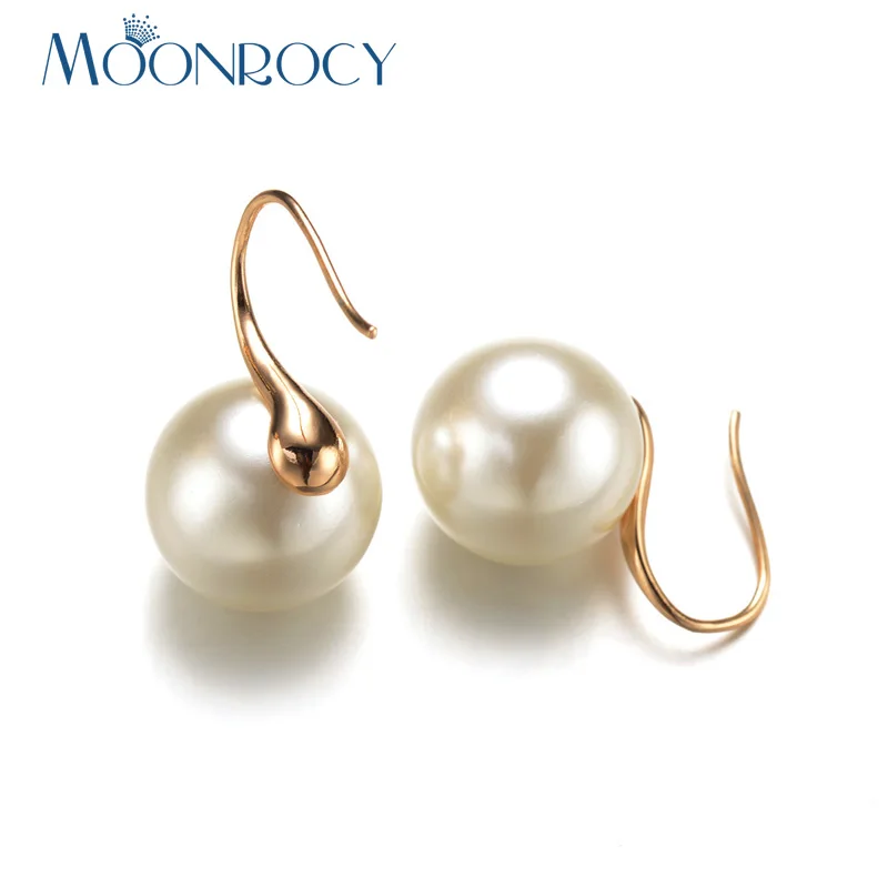 MOONROCY Free shipping Fashion Rose Gold Color Crystal Earring Jewelry Wholesale Imitation Pearl Earrings Hook For Women Gift
MOONROCY Free shipping Fashion Rose Gold Color Crystal Earring Jewelry Wholesale Imitation Pearl Earrings Hook For Women Gift