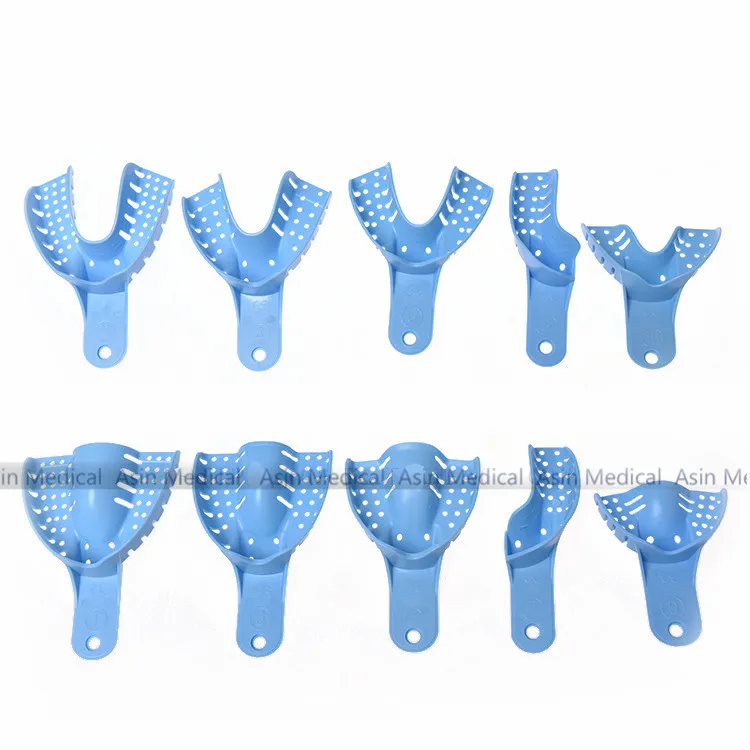 High Quality 10 pcs/pack Plastic-Steel Dental Impression Trays Denture Model Materials Dental Supply
High Quality 10 pcs/pack Plastic-Steel Dental Impression Trays Denture Model Materials Dental Supply