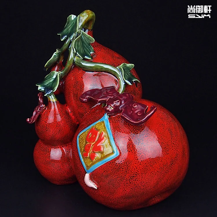 Shiwan doll master art ceramic ornaments industry was decorated gourd plant housewarming gift items
Shiwan doll master art ceramic ornaments industry was decorated gourd plant housewarming gift items
