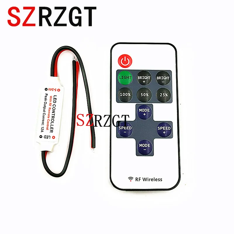 Mini DC12V Led Controller Dimmer 12A Wireless RF Remote to Control Single Color Strip Lighting 3528 5050 led strip
Mini DC12V Led Controller Dimmer 12A Wireless RF Remote to Control Single Color Strip Lighting 3528 5050 led strip