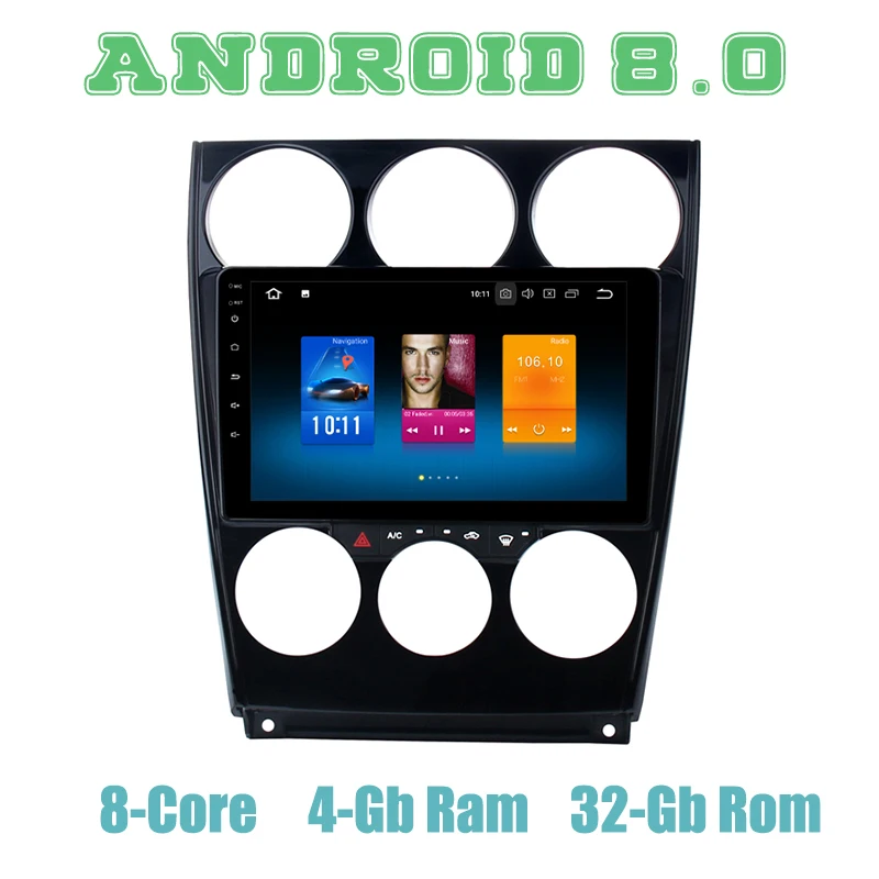 Android 8.0 car GPS radio player for mazda 6 2006-2013 with Octa core px5 4+32G wifi 4g usb auto Multimedia
Android 8.0 car GPS radio player for mazda 6 2006-2013 with Octa core px5 4+32G wifi 4g usb auto Multimedia