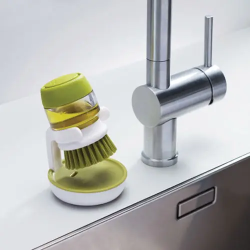 Dish Brush with Washing Up Liquid Soap Dispenser Utensil Pot Soap Brush Dispensing Kitchen Refill Up Scrubber Clean Brush
Dish Brush with Washing Up Liquid Soap Dispenser Utensil Pot Soap Brush Dispensing Kitchen Refill Up Scrubber Clean Brush