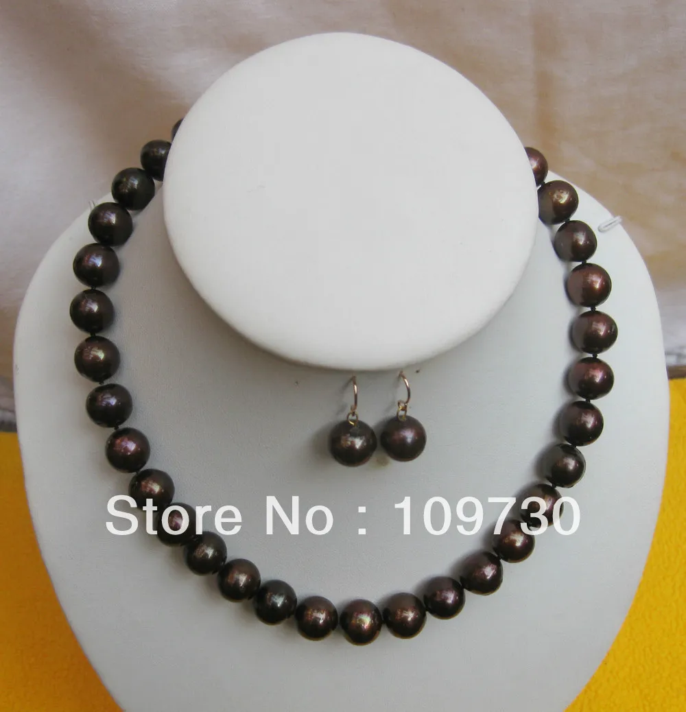 A0503 Jewelry 00351 huge AA+ 12-13MM TAHITIAN brown PEARL NECKLACE + earring 14KGP (0430)
A0503 Jewelry 00351 huge AA+ 12-13MM TAHITIAN brown PEARL NECKLACE + earring 14KGP (0430)