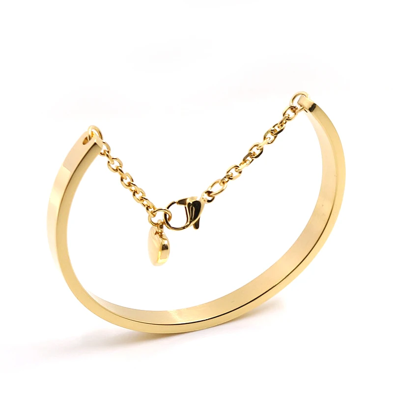 Stainless Steel Rose Gold Color Wedding Bracelet Bangle with Heart Charm Dangle Bridesmaid Gift Bijoux Accessories 2016
Stainless Steel Rose Gold Color Wedding Bracelet Bangle with Heart Charm Dangle Bridesmaid Gift Bijoux Accessories 2016