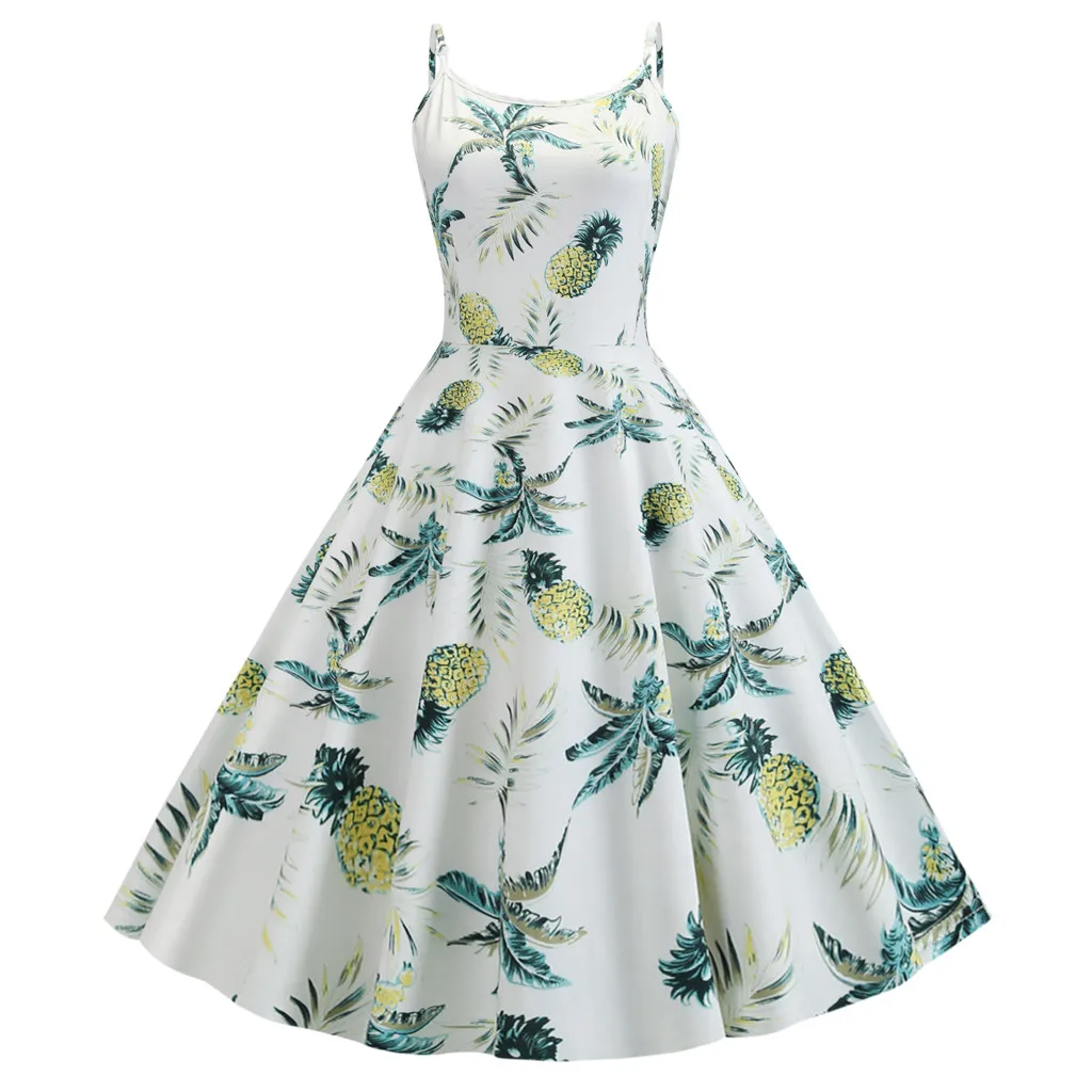 2019 Summer Sundress Women Beach Dress Women Vintage Pleated Print Casual Evening Party Prom Swing Spaghetti Strap Dress L530
2019 Summer Sundress Women Beach Dress Women Vintage Pleated Print Casual Evening Party Prom Swing Spaghetti Strap Dress L530