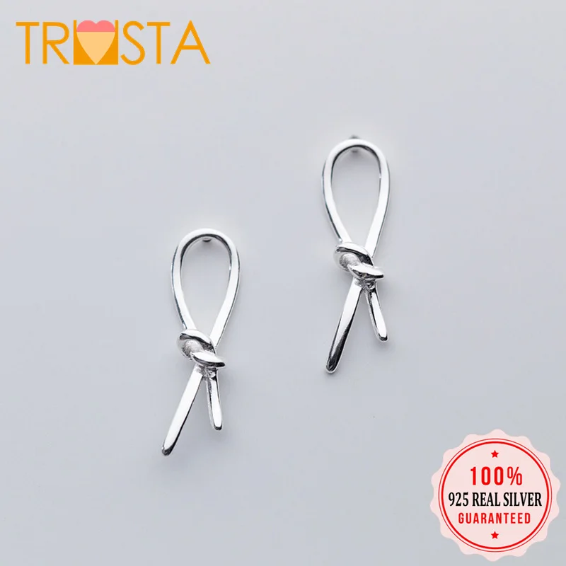ElfoPlataSi 100% 925 Solid Real Sterling Silver Cute 925 Knot Stud Earring For Women Creative Fashion Fine Silver Jewelry ED76
ElfoPlataSi 100% 925 Solid Real Sterling Silver Cute 925 Knot Stud Earring For Women Creative Fashion Fine Silver Jewelry ED76