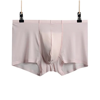New Soft Sexy Super Thin Mens Underwear Ice Silk Boxers Shorts Transparent Low-rise Trunks Breathable Men Cueca Homme Panties
New Soft Sexy Super Thin Mens Underwear Ice Silk Boxers Shorts Transparent Low-rise Trunks Breathable Men Cueca Homme Panties
