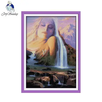 Joy Sunday Women And Nature Pattern Painting Counted Printed On Canvas Chinese Cross Stitch Embroidery Kits needlework Sets
Joy Sunday Women And Nature Pattern Painting Counted Printed On Canvas Chinese Cross Stitch Embroidery Kits needlework Sets