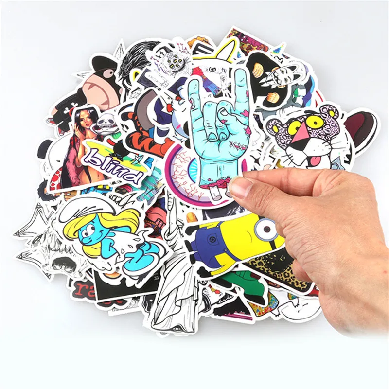 100Pcs/pack DIY Car stickers Waterproof Funny Cute Sticker for Car Trunk Skateboard Guitar Laptop Gridge Toy Decal Car styling
100Pcs/pack DIY Car stickers Waterproof Funny Cute Sticker for Car Trunk Skateboard Guitar Laptop Gridge Toy Decal Car styling
