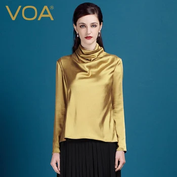 VOA 2017 Camisetas Mujer Verano Silk Gold&Navy Blue T-Shirt Women Solid Full Sleeve Tops Female B1115
VOA 2017 Camisetas Mujer Verano Silk Gold&Navy Blue T-Shirt Women Solid Full Sleeve Tops Female B1115