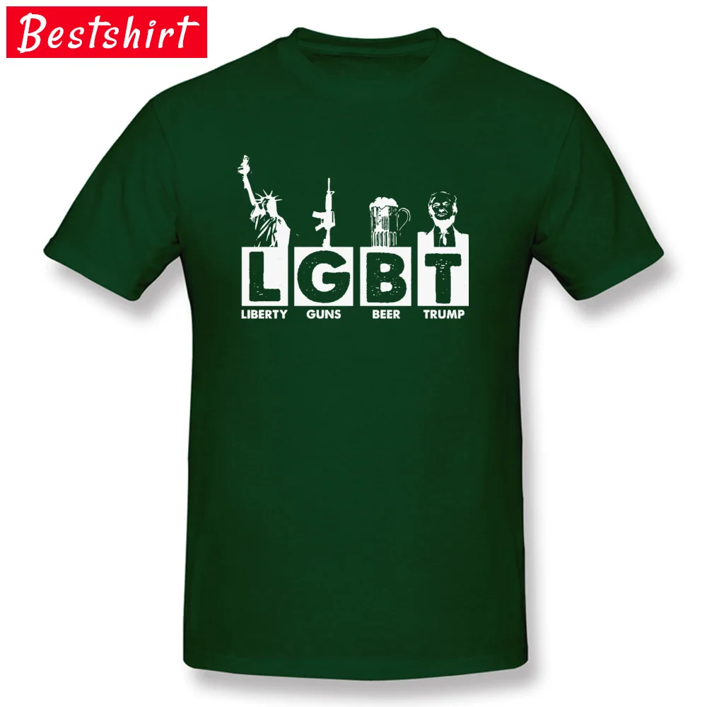 Liberty-Guns-Beer-Trump- New Arrival Short Sleeve Casual T Shirt 100% Cotton Round Collar Men Tops T Shirt T Shirts Lovers Day Liberty-Guns-Beer-Trump- dark