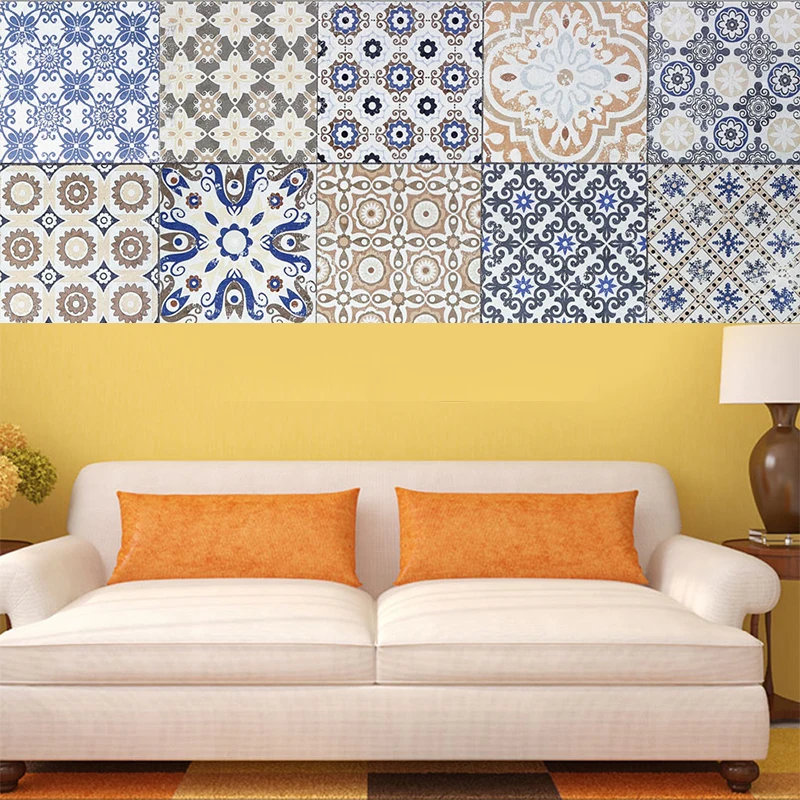 Colorful Retro Tile Stickers PVC Bathroom Waterproof Wall Home Decor Living Room Adesivo De Parede Floor Sticker Poster 7A0841
Colorful Retro Tile Stickers PVC Bathroom Waterproof Wall Home Decor Living Room Adesivo De Parede Floor Sticker Poster 7A0841