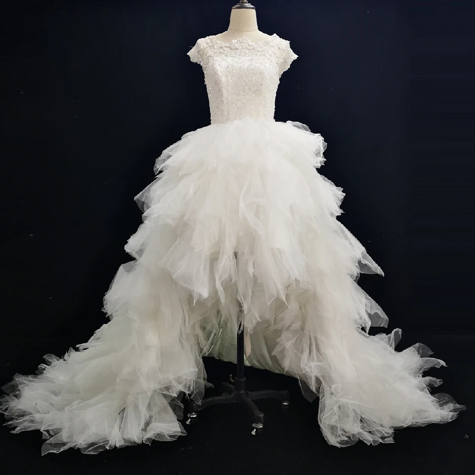 Greenspine Stock Tulle Wedding Dresses High Low 2019 Luxury Bridal Dress Short Front Back Long Cheap Casamento Wedding Gowns
Greenspine Stock Tulle Wedding Dresses High Low 2019 Luxury Bridal Dress Short Front Back Long Cheap Casamento Wedding Gowns