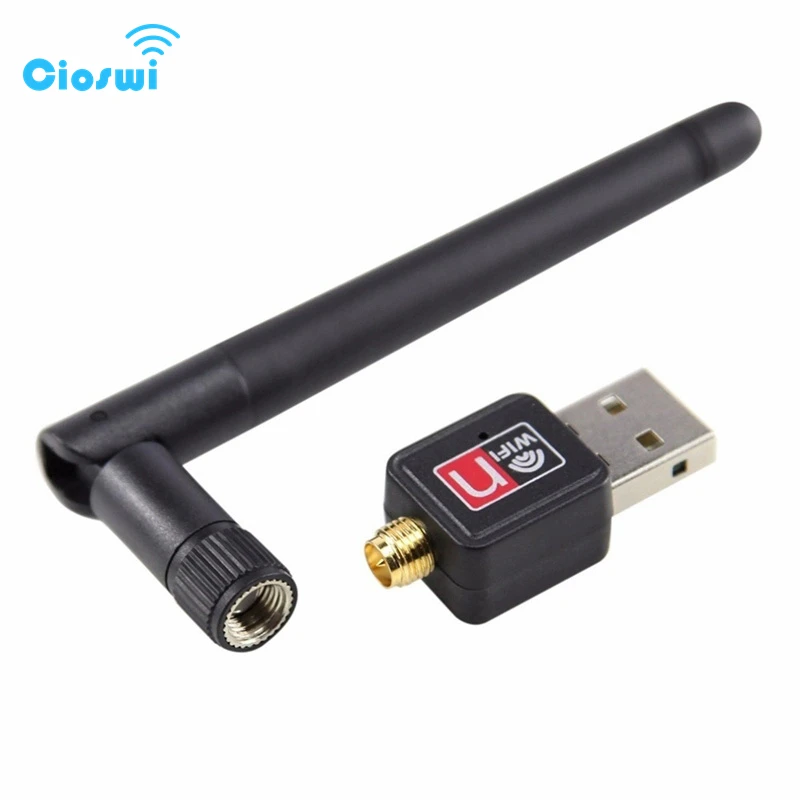 Cioswi High Speed Internet Wireless USB Wifi Adapter Wifi Antenna Ethernet Lan Portable Mini Wi-Fi Network Card 2dBi Antenna
Cioswi High Speed Internet Wireless USB Wifi Adapter Wifi Antenna Ethernet Lan Portable Mini Wi-Fi Network Card 2dBi Antenna