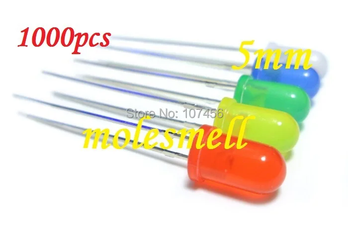 1000PCS 5 value 5mm diffused red,yellow,blue,green,white R,G,B,W,Y,LED mixed colors led 200pcs each color
1000PCS 5 value 5mm diffused red,yellow,blue,green,white R,G,B,W,Y,LED mixed colors led 200pcs each color