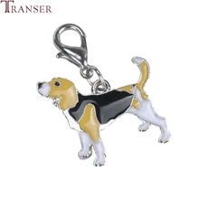 Transer perro mascota suministro Beagle perro ID etiqueta Collar COLGANTE accesorios de aseo llavero productos para mascotas 80223(China)