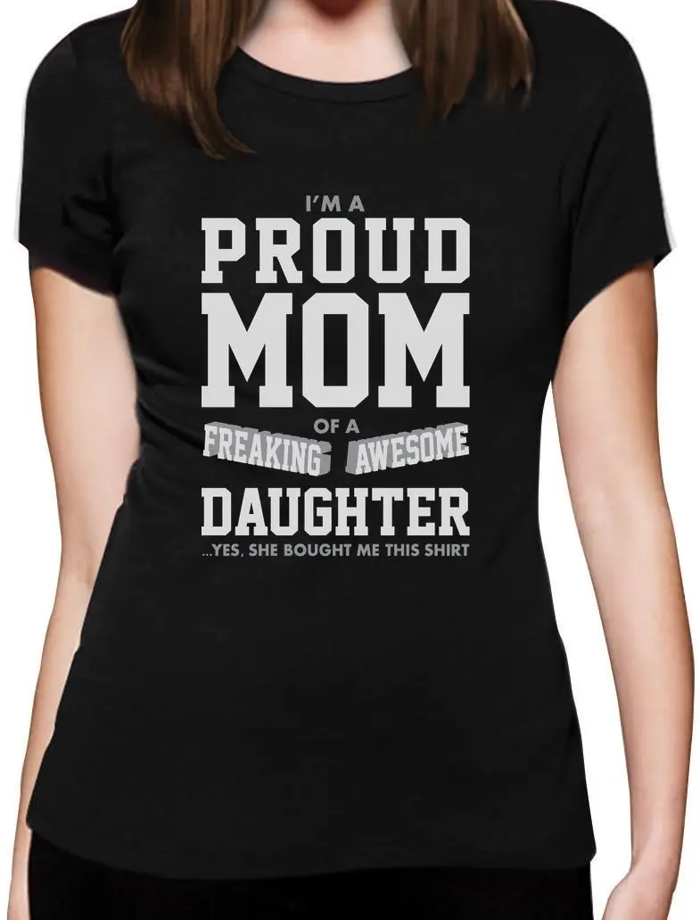 Proud Mom Of A Freaking Awesome Daughter Gift for Mom Women T-Shirt Mother's Day Punk T Shirt Fashion Short Sleeve O-Neck 
Proud Mom Of A Freaking Awesome Daughter Gift for Mom Women T-Shirt Mother's Day Punk T Shirt Fashion Short Sleeve O-Neck
