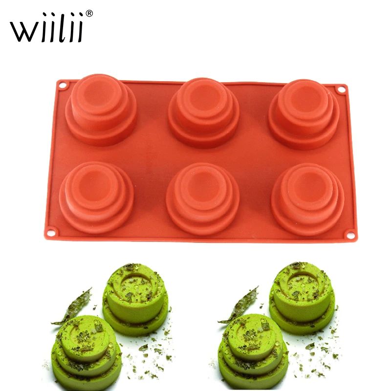 6 Cavity Spiral Tower Shaped 3D Silicone Cake Mold Baking Decoration Tools Pudding Mousse Mould 3D Dessert Molds Baking Tools
6 Cavity Spiral Tower Shaped 3D Silicone Cake Mold Baking Decoration Tools Pudding Mousse Mould 3D Dessert Molds Baking Tools