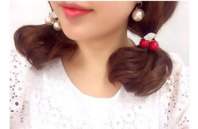 10pcs/lot korean style woman cherry hairband female cherry elastic hair bands white and red
10pcs/lot korean style woman cherry hairband female cherry elastic hair bands white and red
