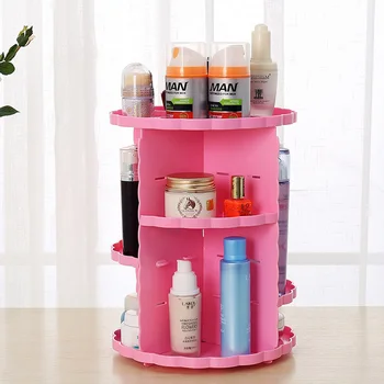 Plastic Makeup Organizer Bathroom Storage shelf Makeup Brush Holder 360 Degree Rotating Cosmetic Storage Shelf Box Lipstick Rack
Plastic Makeup Organizer Bathroom Storage shelf Makeup Brush Holder 360 Degree Rotating Cosmetic Storage Shelf Box Lipstick Rack