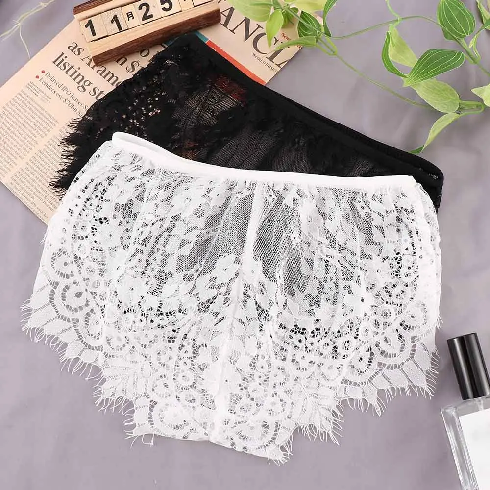 Women Sexy Eyelash Lace Panties French Style Ultra-thin Hollow Out Panties Women Low Rise Underwear Women Lace Lingerie
Women Sexy Eyelash Lace Panties French Style Ultra-thin Hollow Out Panties Women Low Rise Underwear Women Lace Lingerie