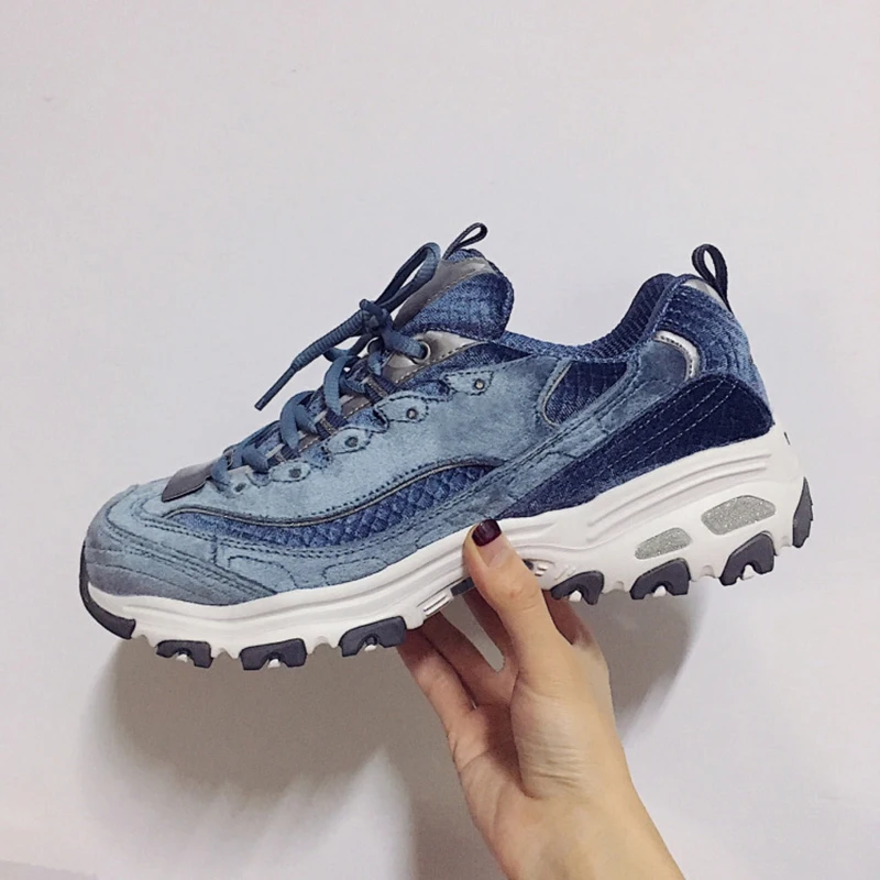Fashion 2018 Lace Up Sneakers Women Shoes Comfortable Casual Woman Platform Wedge Shoes Blue flat shoes women Ladies Runner
Fashion 2018 Lace Up Sneakers Women Shoes Comfortable Casual Woman Platform Wedge Shoes Blue flat shoes women Ladies Runner