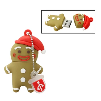 New Gingerbread Man USB Flash Drive Biscuits Toy Boy Pen Drive Cartoon Pendrive 4GB 8GB 16GB Memory Stick Storage U Disk USB 2.0
New Gingerbread Man USB Flash Drive Biscuits Toy Boy Pen Drive Cartoon Pendrive 4GB 8GB 16GB Memory Stick Storage U Disk USB 2.0