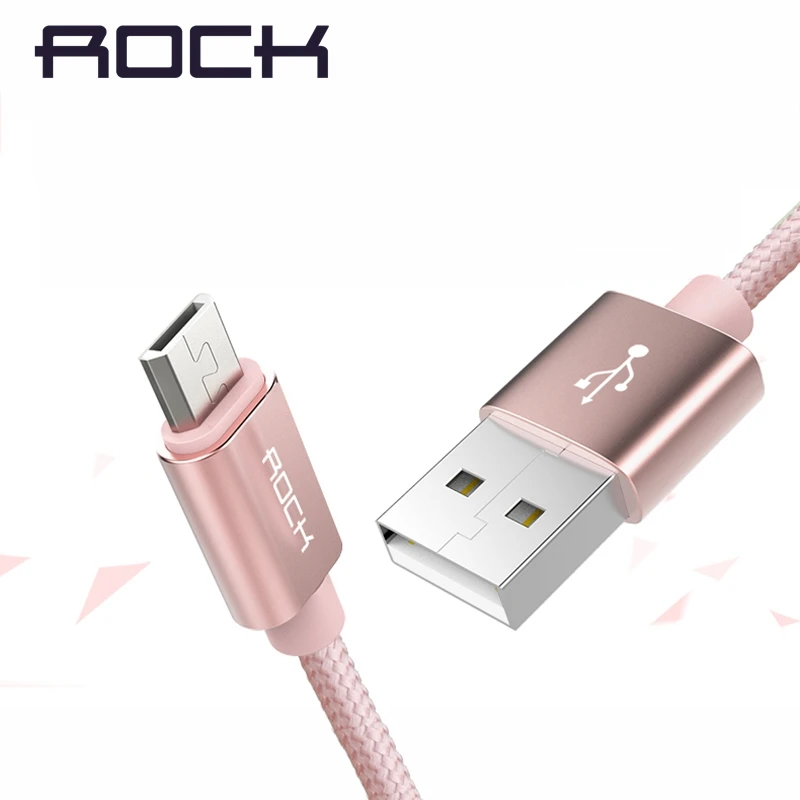 ROCK Metal Micro USB Cable Nylon Braid MicroUSB Cable Alloy Data Charging cable for Samsung Xiaomi Huawei Android devices cord
ROCK Metal Micro USB Cable Nylon Braid MicroUSB Cable Alloy Data Charging cable for Samsung Xiaomi Huawei Android devices cord